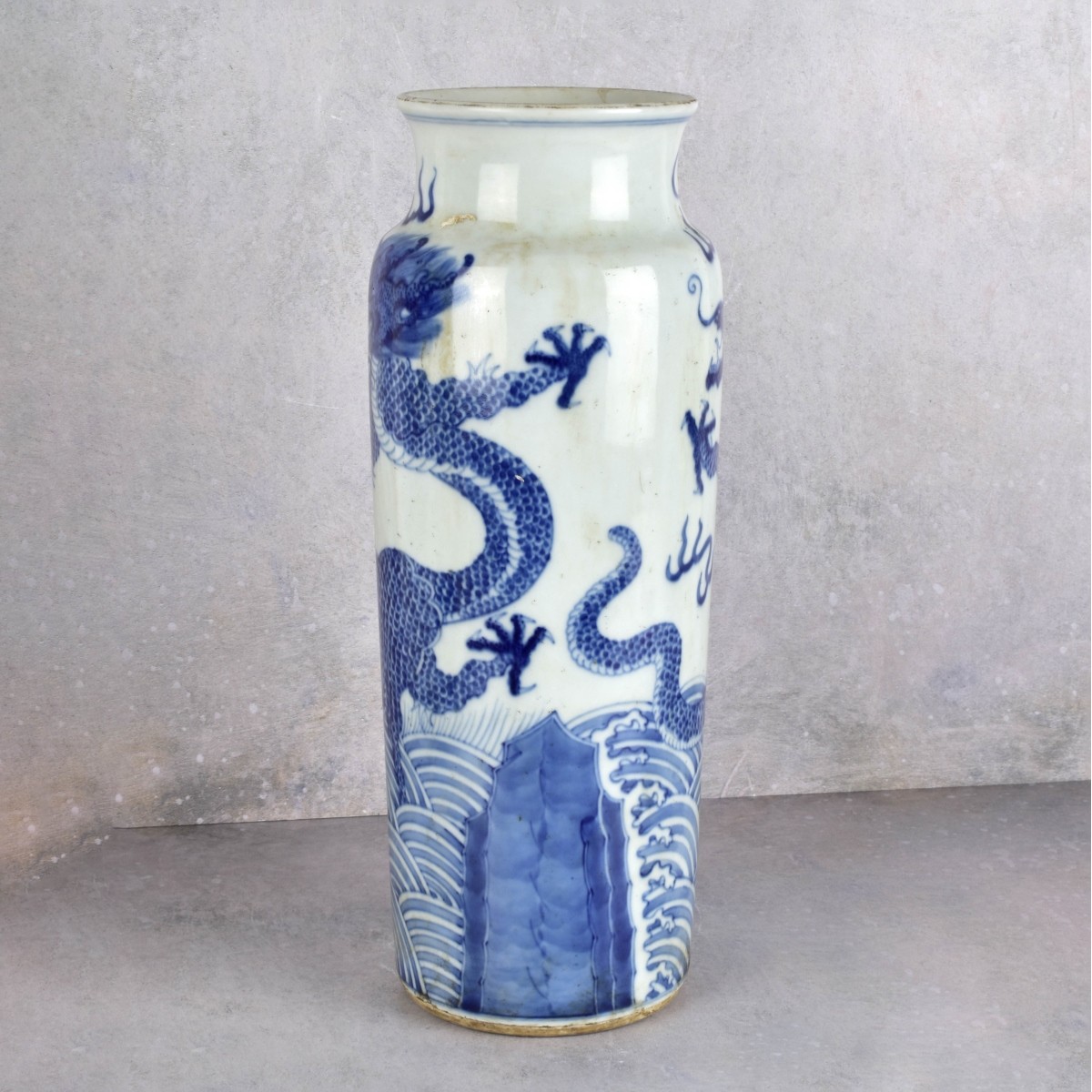 Chinese Ming Style Blue and White Vase