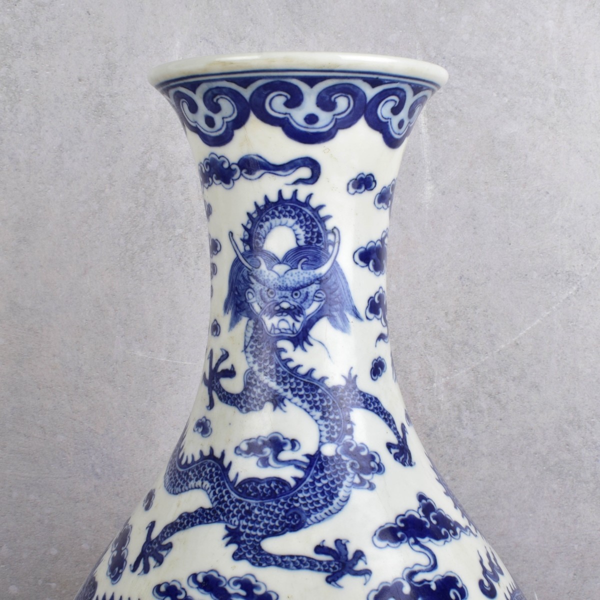 Chinese Blue and White Porcelain Bottle Vase