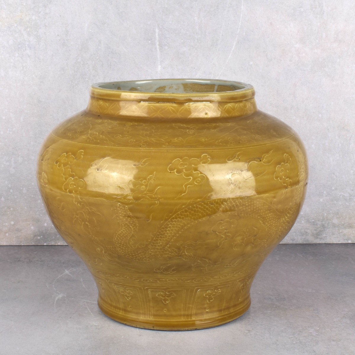 Large Pair of Chinese Pots