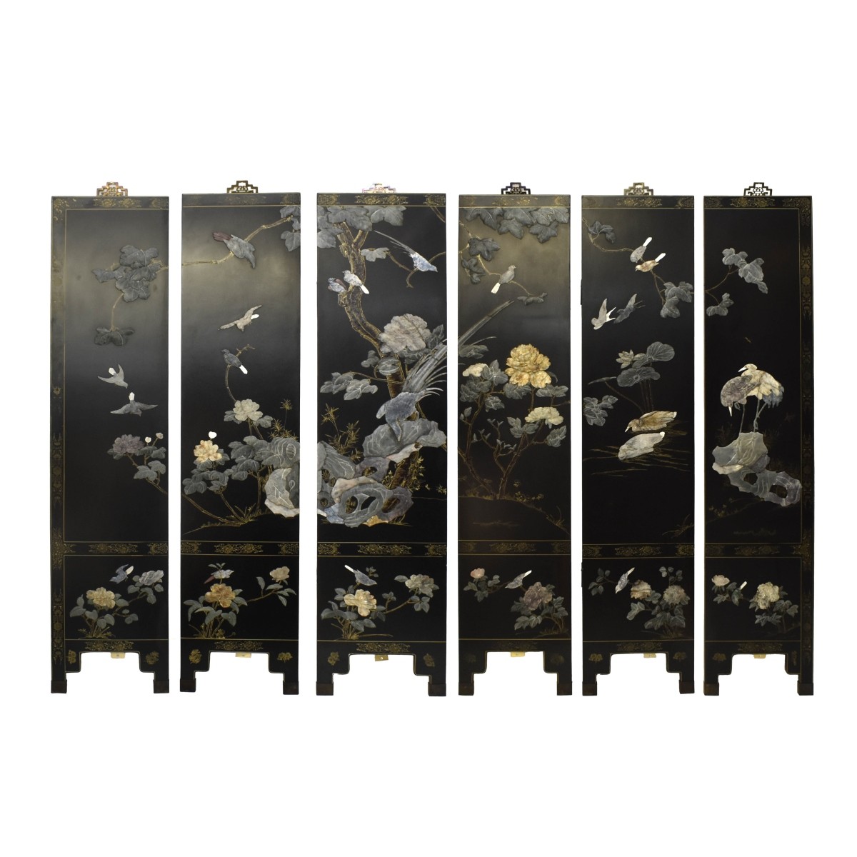 Vintage Asian Screen Panels