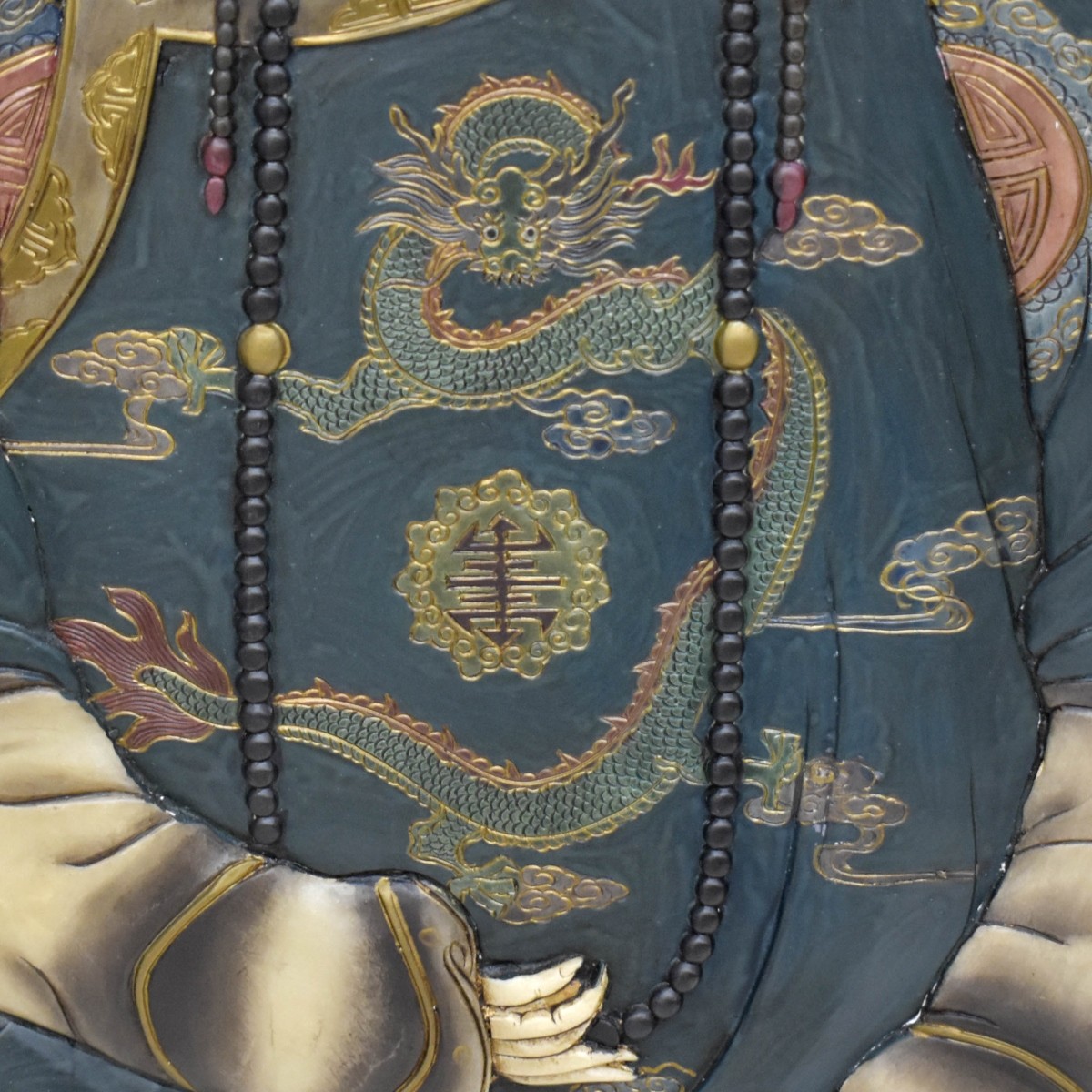 Chinoiserie Style Emperor and Empress Wood Panels