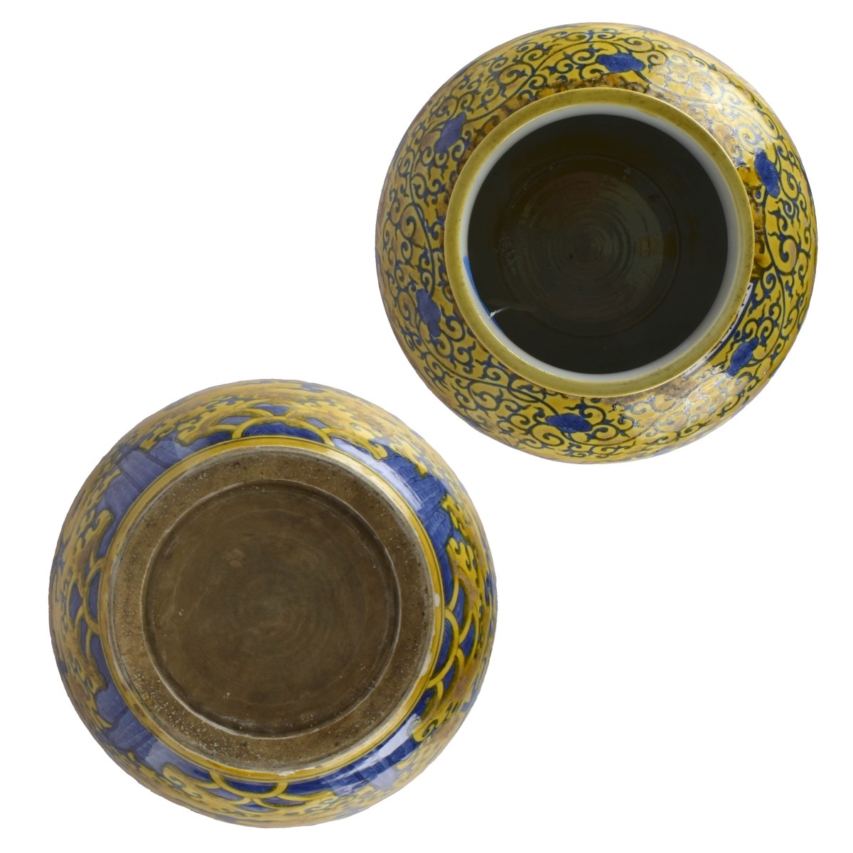 Chinese Yellow Glaze Porcelain Jar