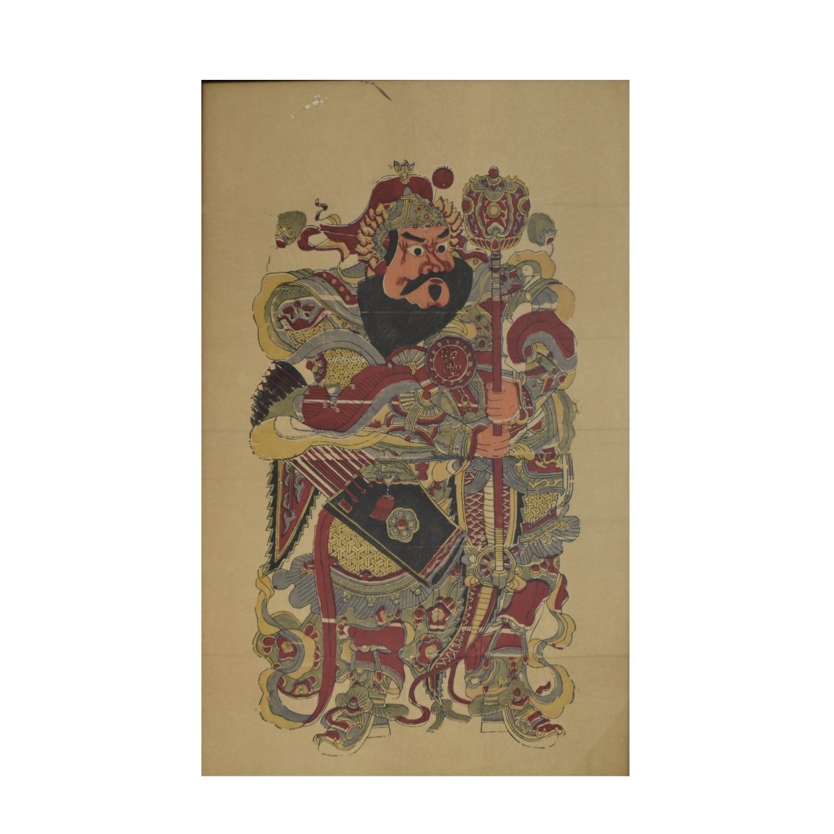 Chinese Wood Cut "Protector of the Village"
