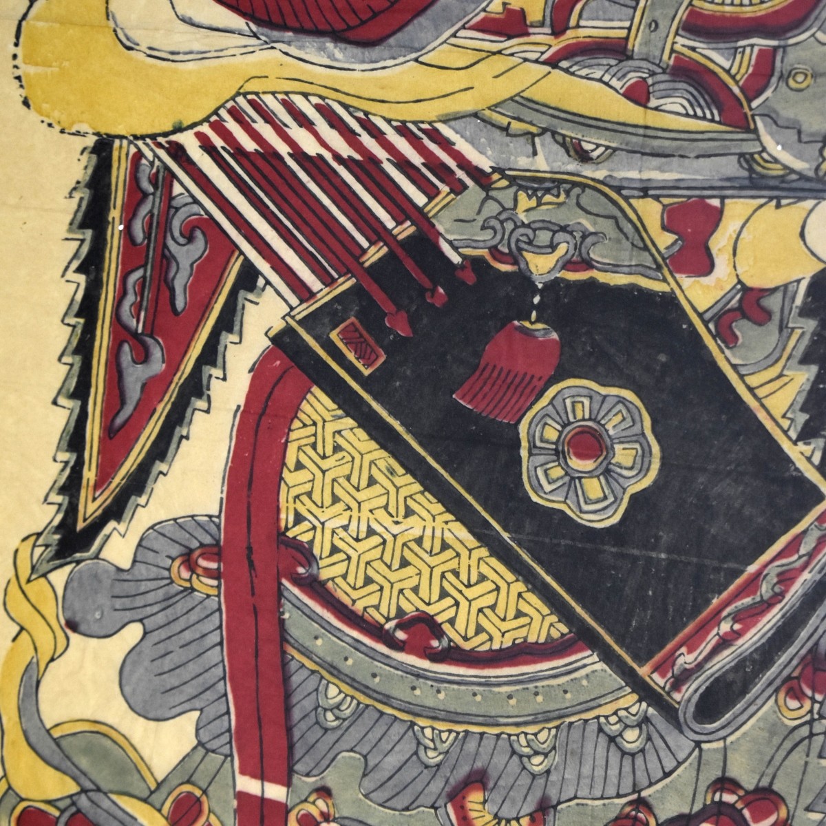 Chinese Wood Cut "Protector of the Village"