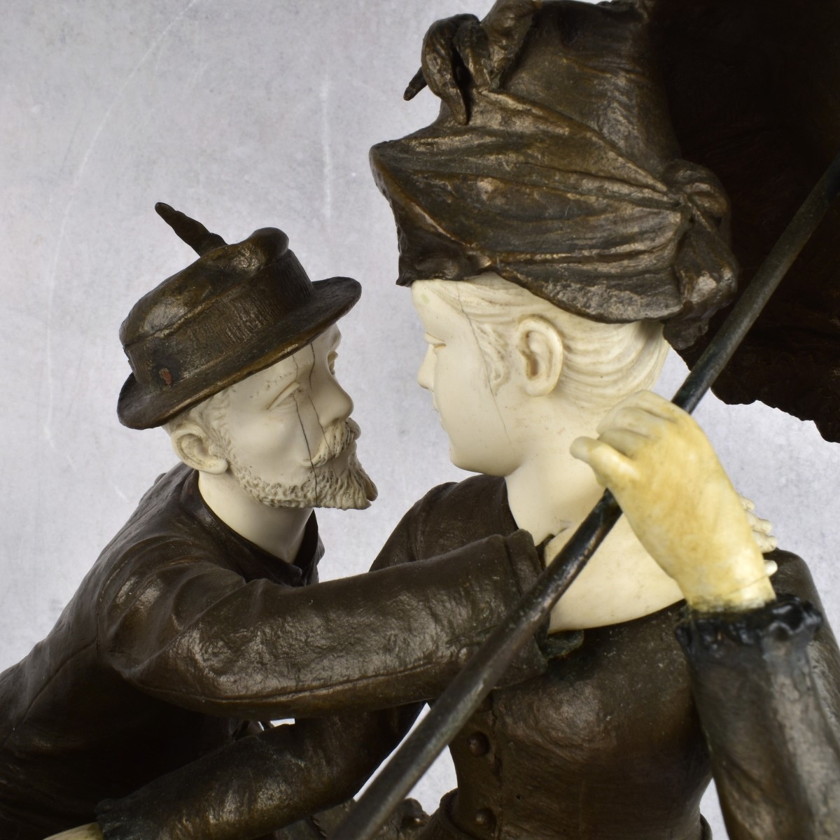 Late 19th Century Bronze Figurine of a Couple