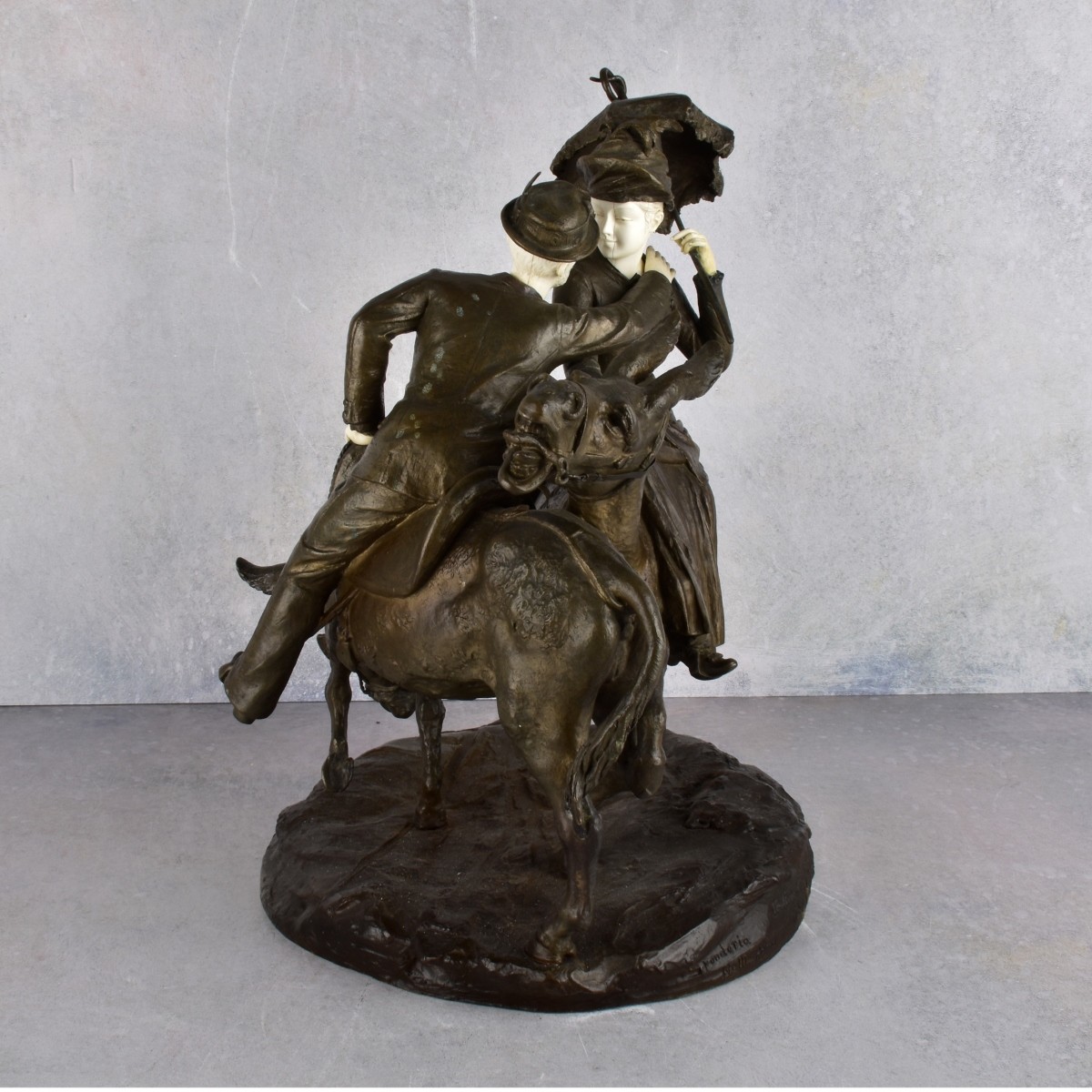Late 19th Century Bronze Figurine of a Couple
