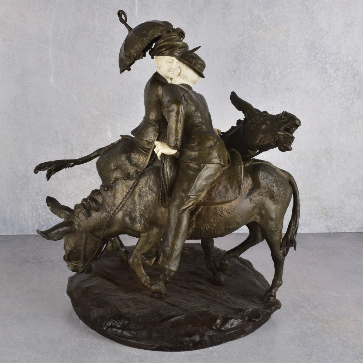 Late 19th Century Bronze Figurine of a Couple