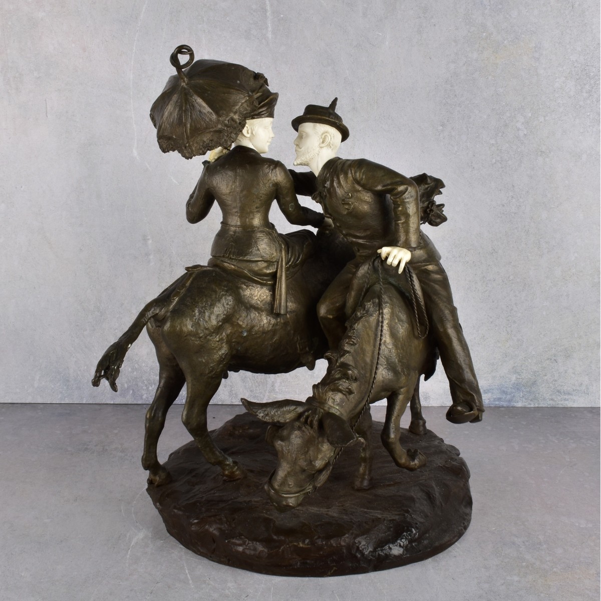Late 19th Century Bronze Figurine of a Couple