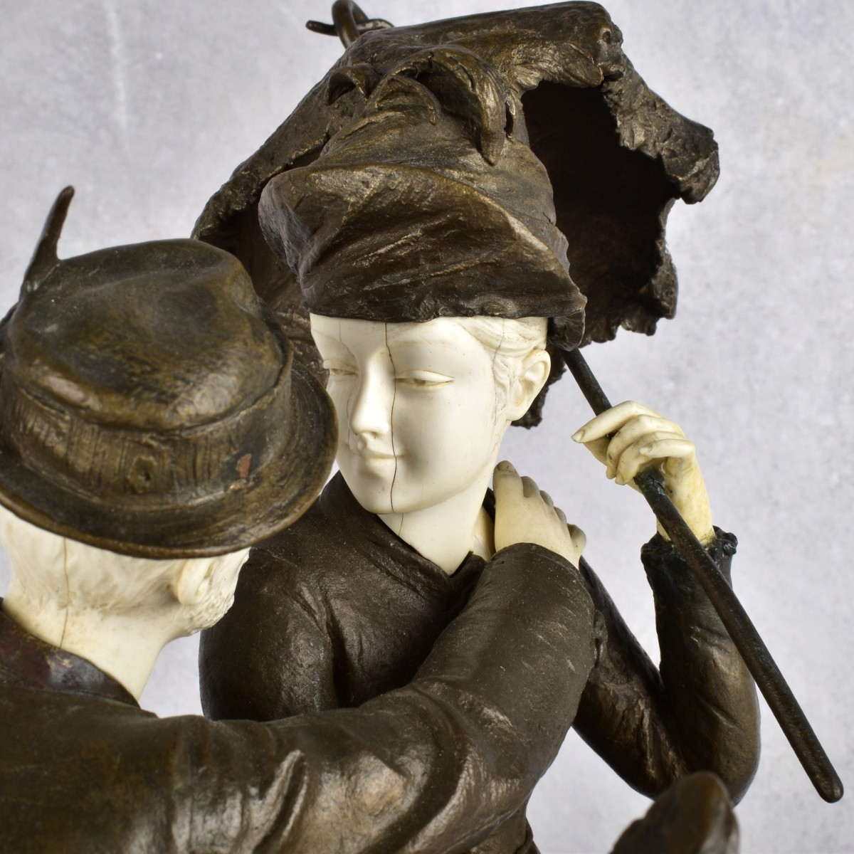 Late 19th Century Bronze Figurine of a Couple