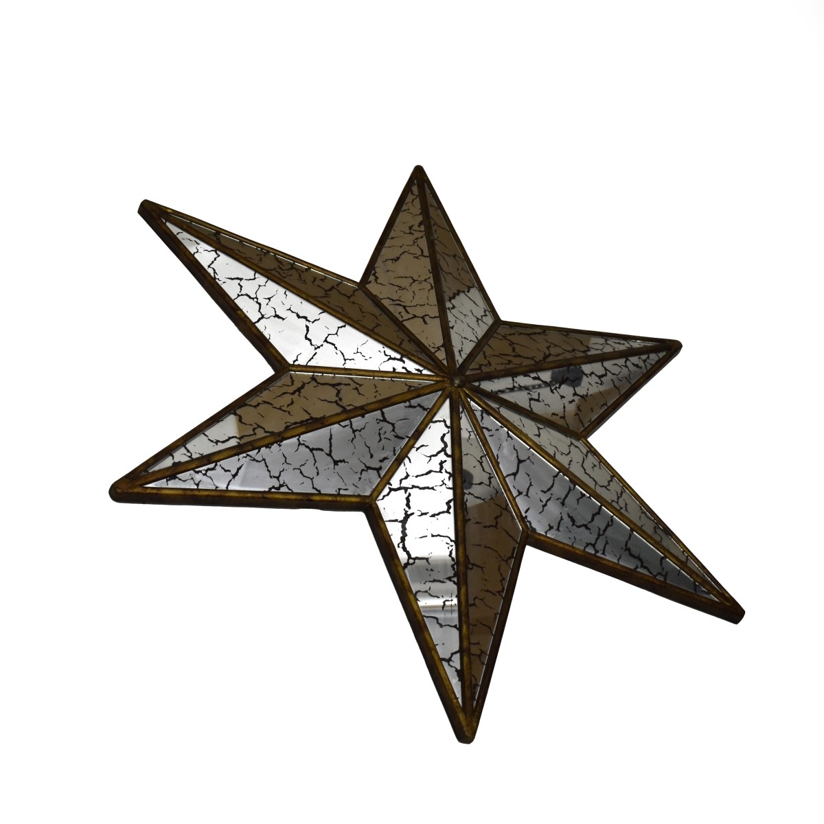 Large Painted Star Mirror