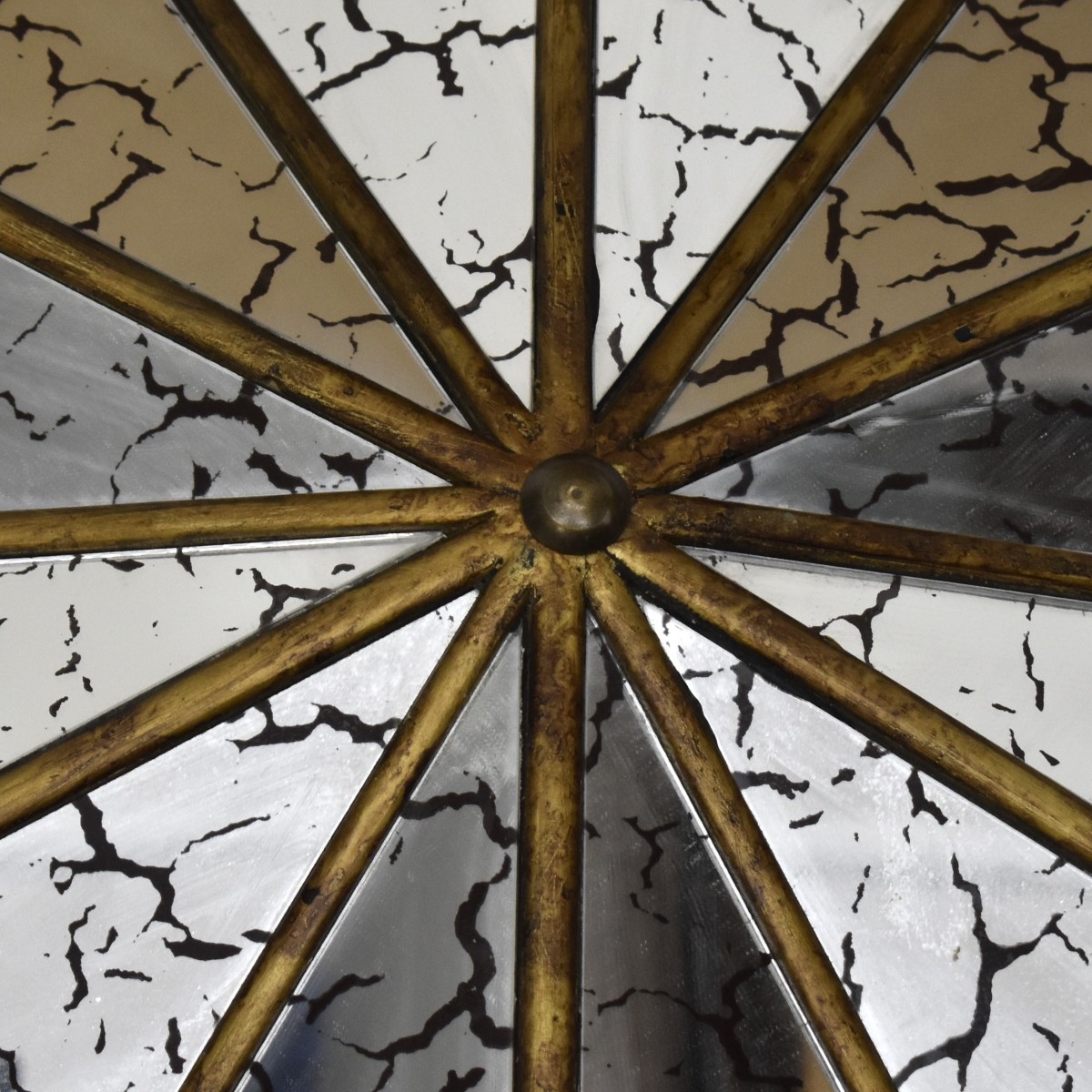 Large Painted Star Mirror
