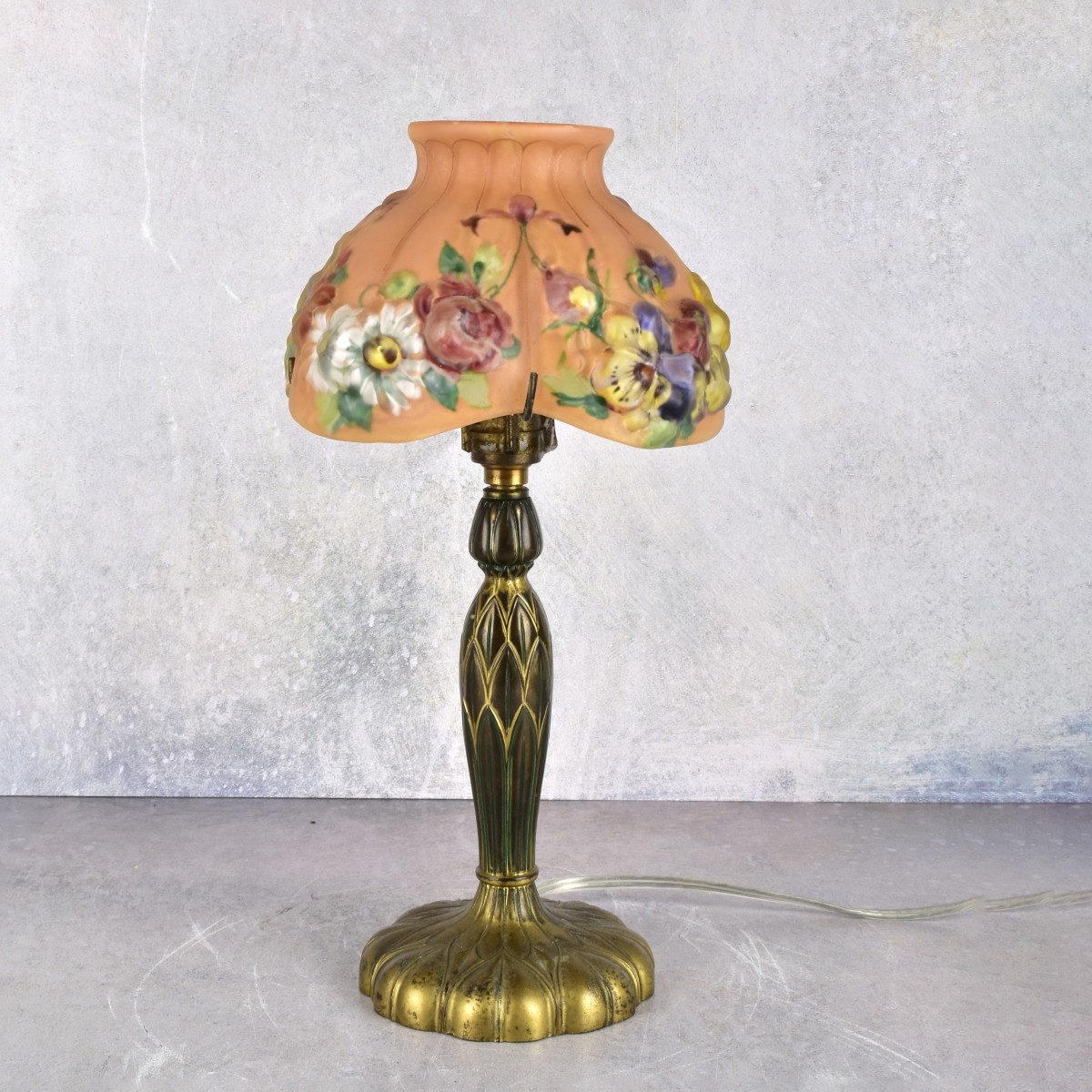 Pairpoint Puffy Shade Budoir Lamp
