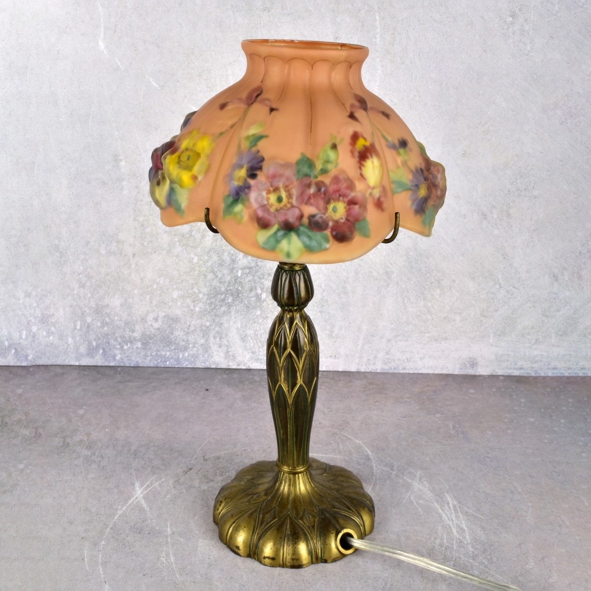 Pairpoint Puffy Shade Budoir Lamp