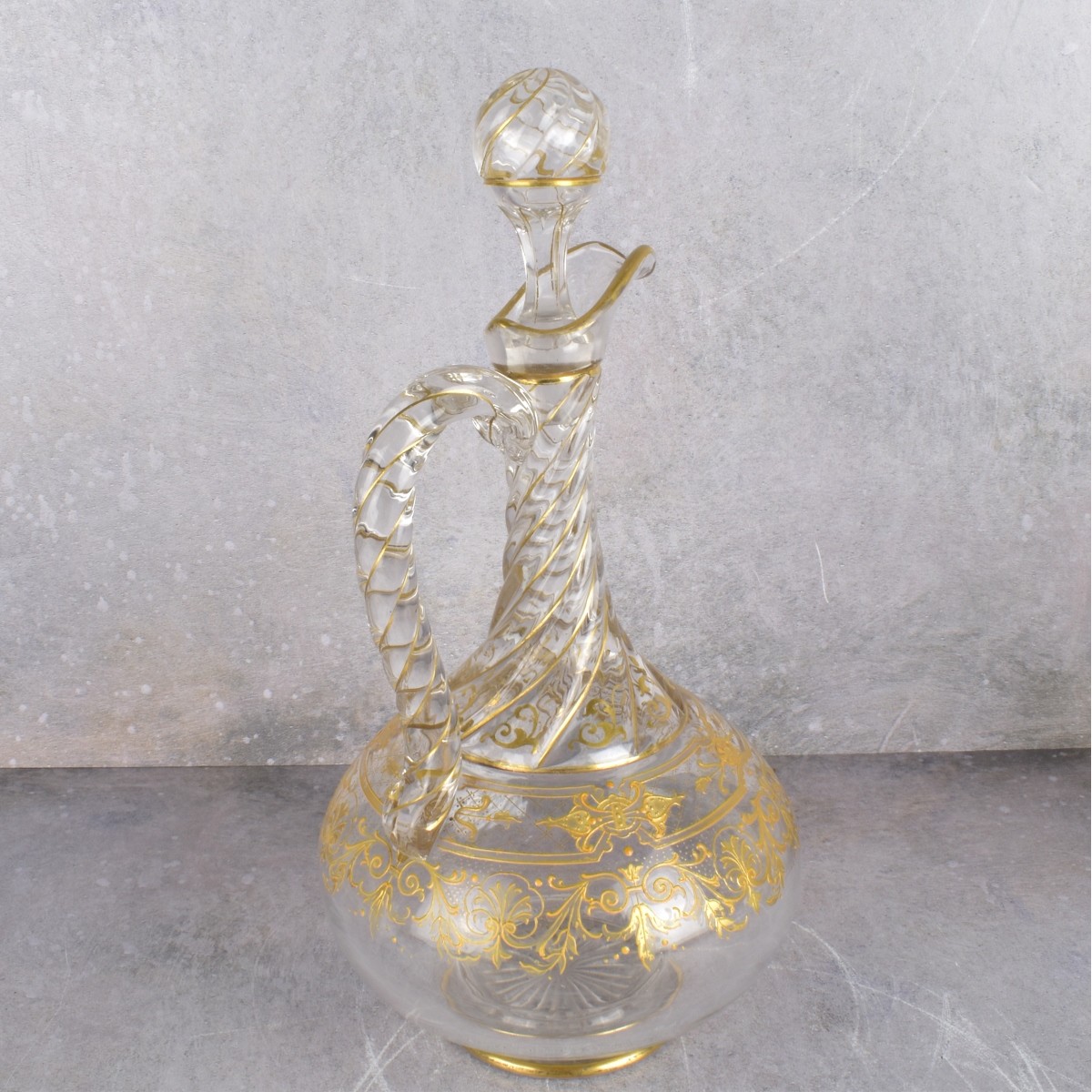 French Crystal Gold Trimmed Service Ware