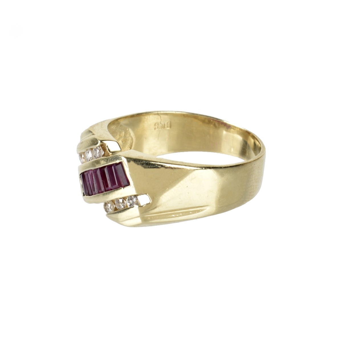 Ruby, Diamond and 14K Ring