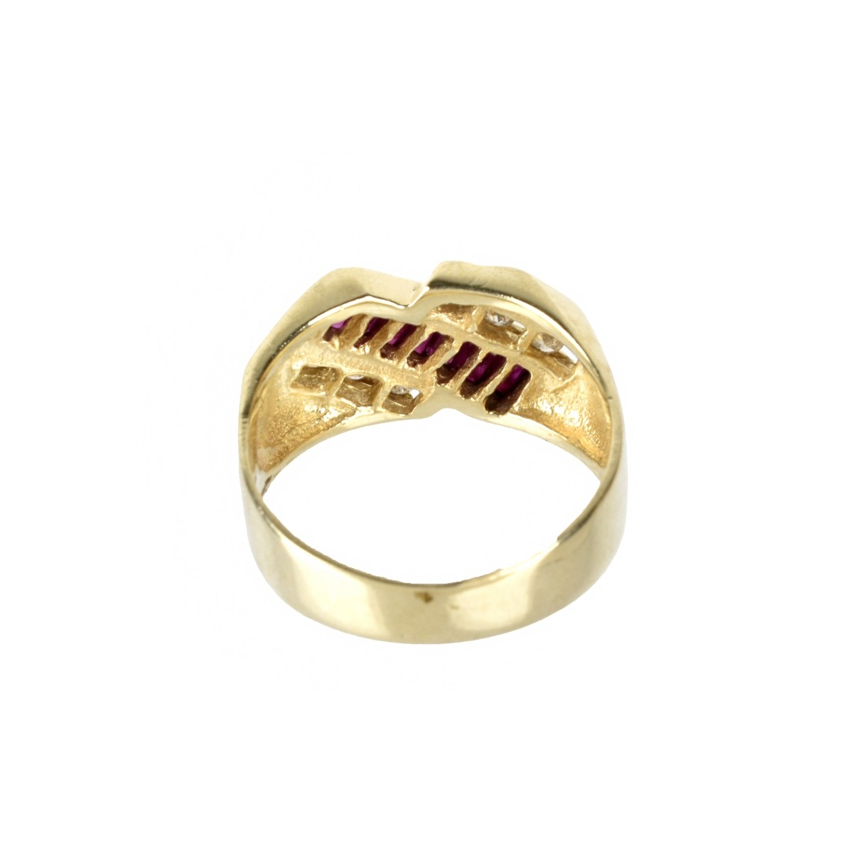 Ruby, Diamond and 14K Ring