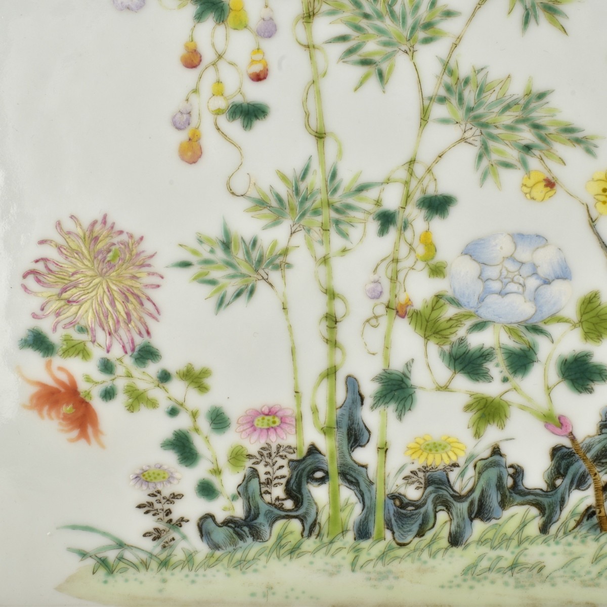 Chinese Guangxu Porcelain Table Screen