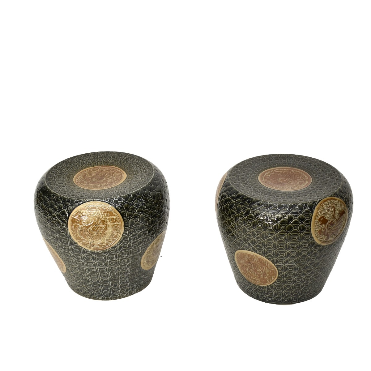 Chinese Garden Porcelain Seats