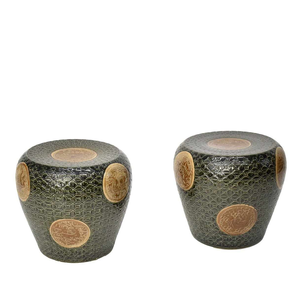 Chinese Garden Porcelain Seats