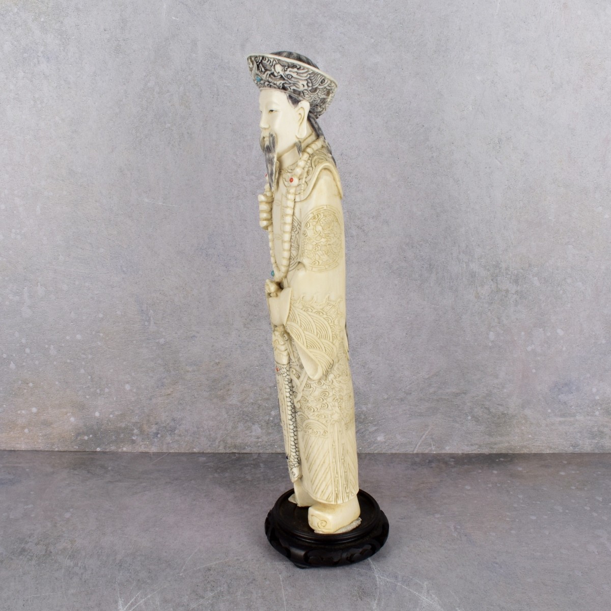 Vintage Carved Polychromed Figure