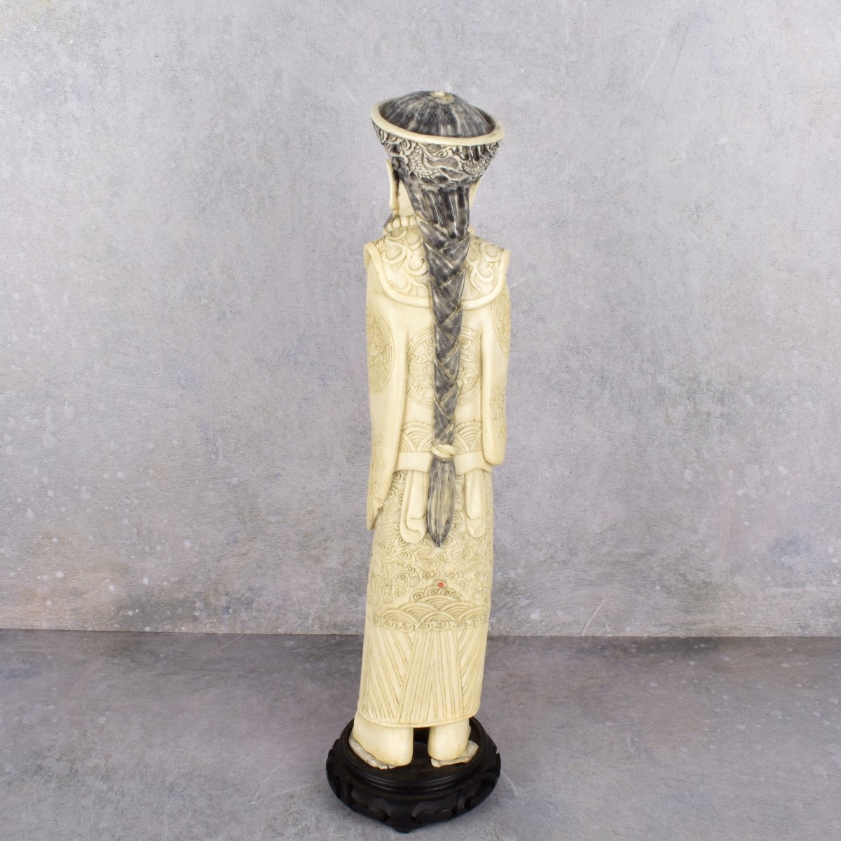 Vintage Carved Polychromed Figure