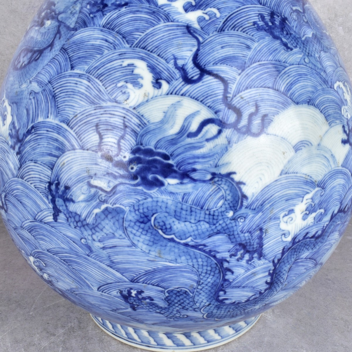 Chinese Blue and White Porcelain Bottle Vase