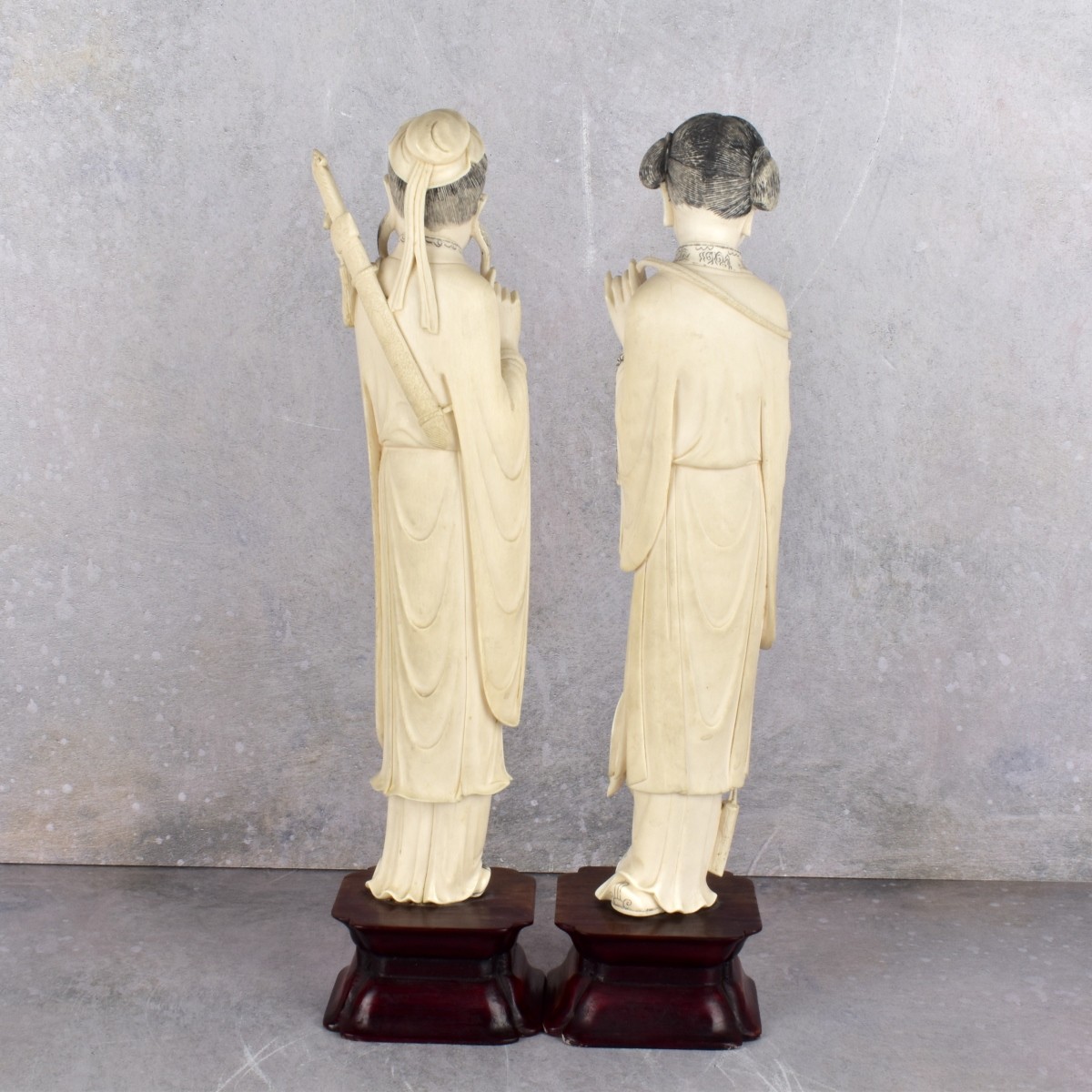 Antique Carved Chinese Figures
