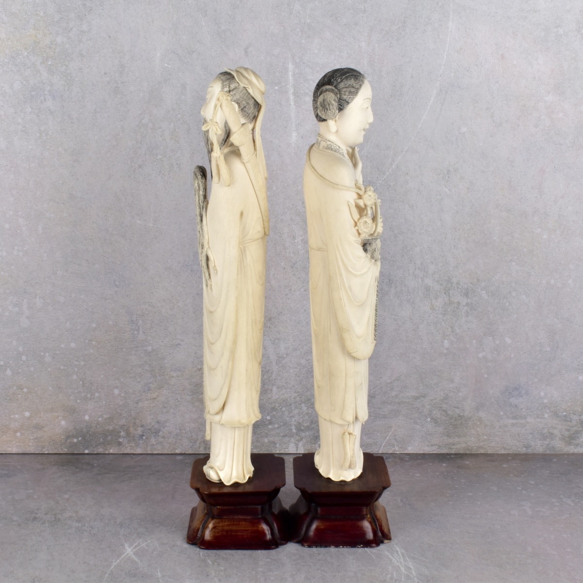 Antique Carved Chinese Figures
