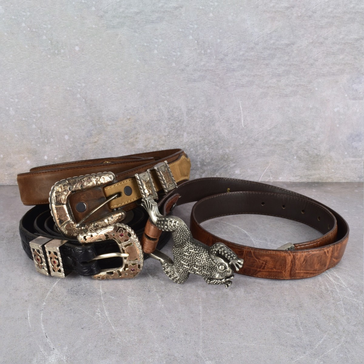 Three(3) Designer Western Belts