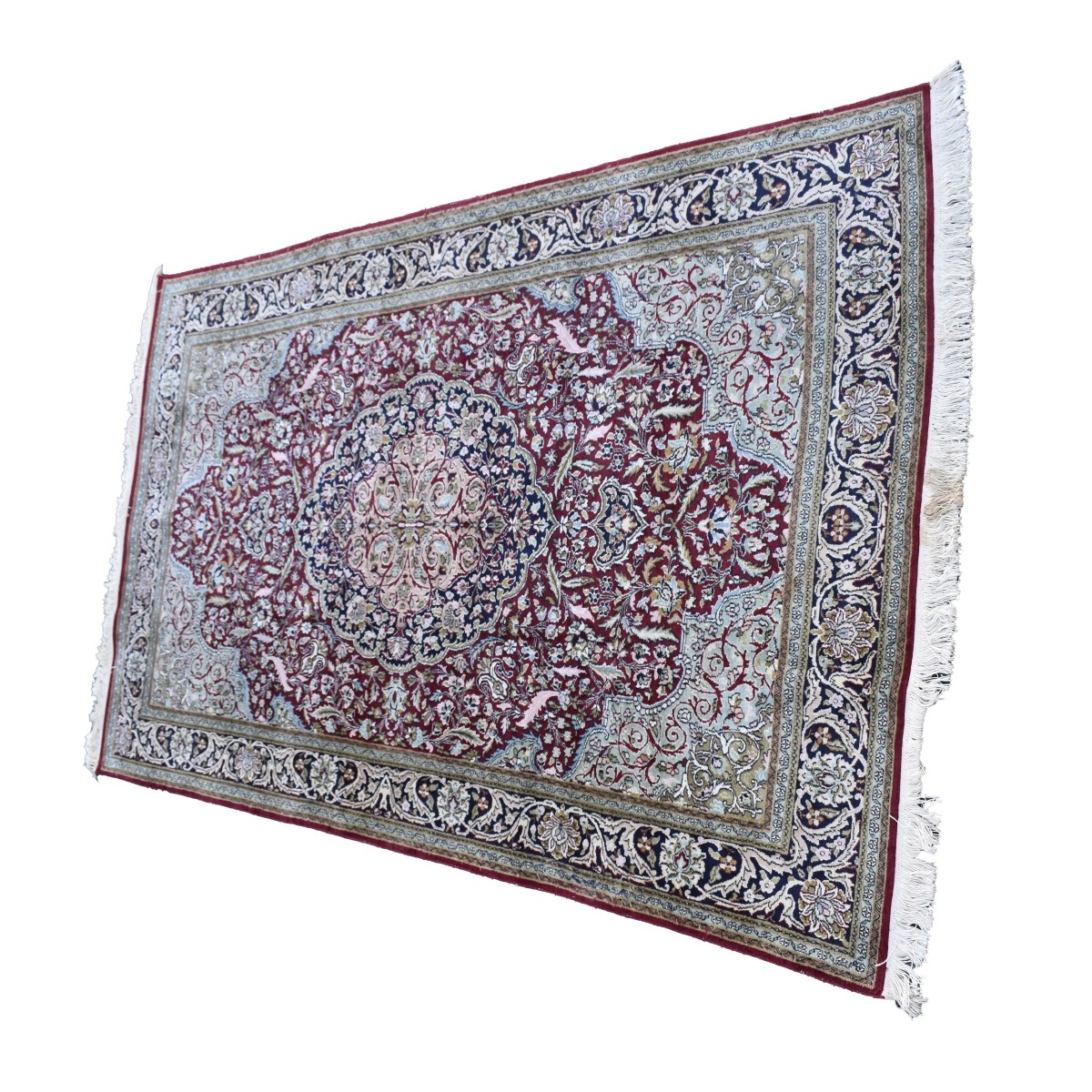 Semi-Antique Silk Rug
