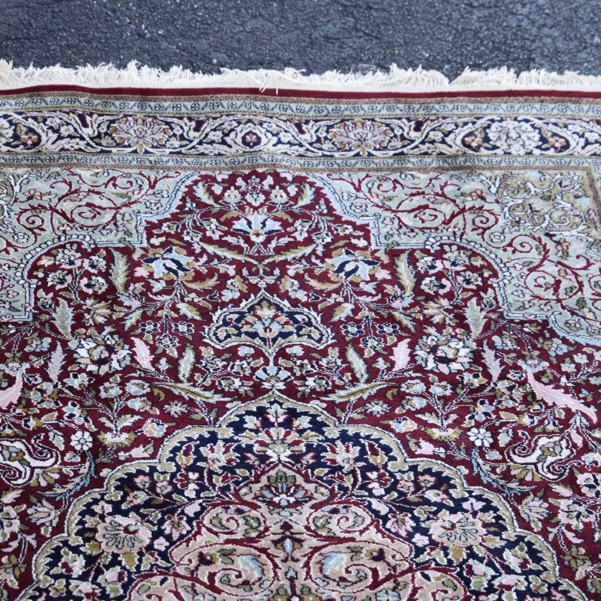 Semi-Antique Silk Rug
