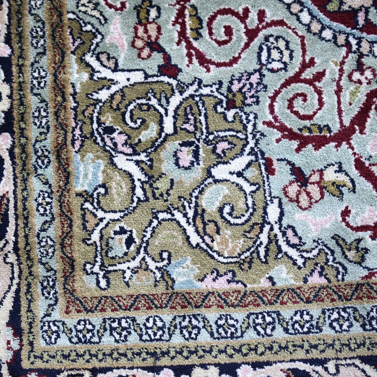 Semi-Antique Silk Rug