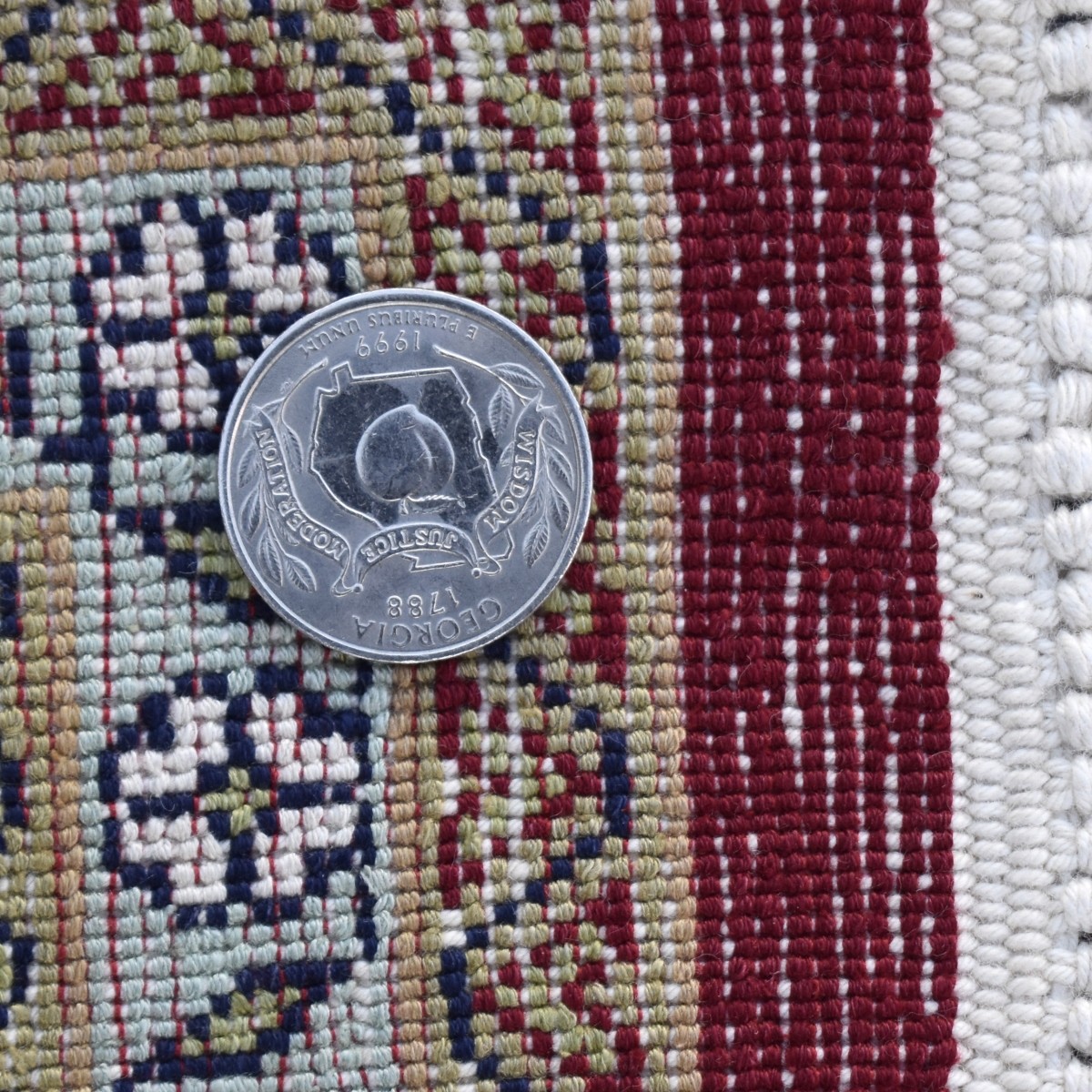 Semi-Antique Silk Rug