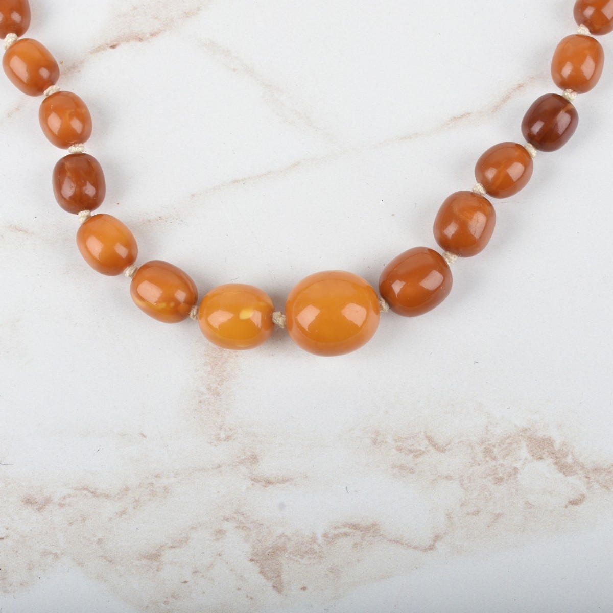 Amber Bead Necklace