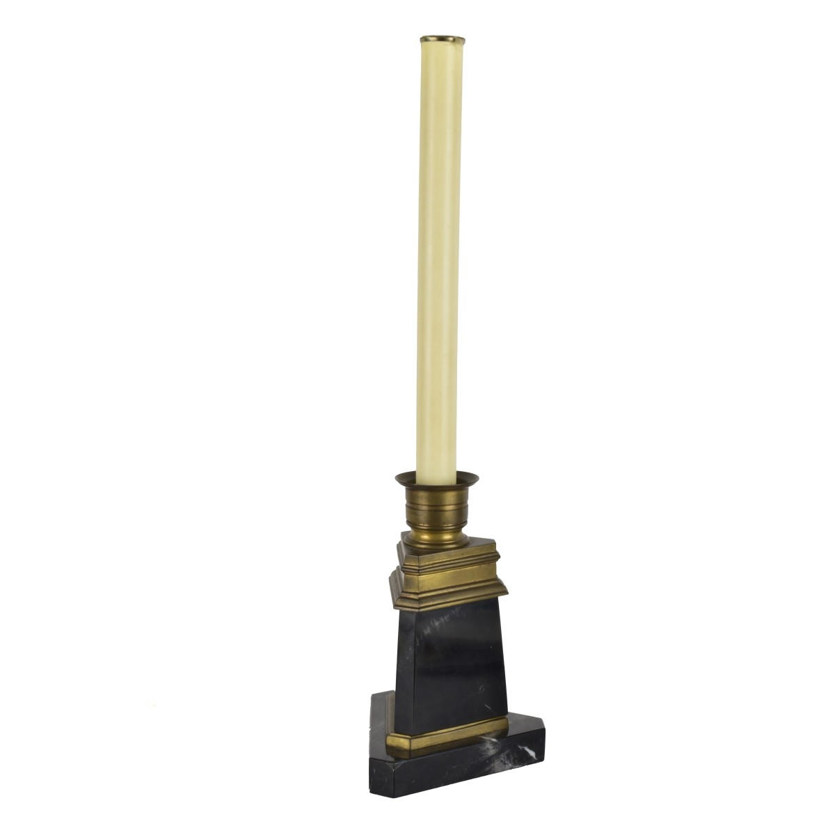 Vintage Brass Candlestick Table Lamps