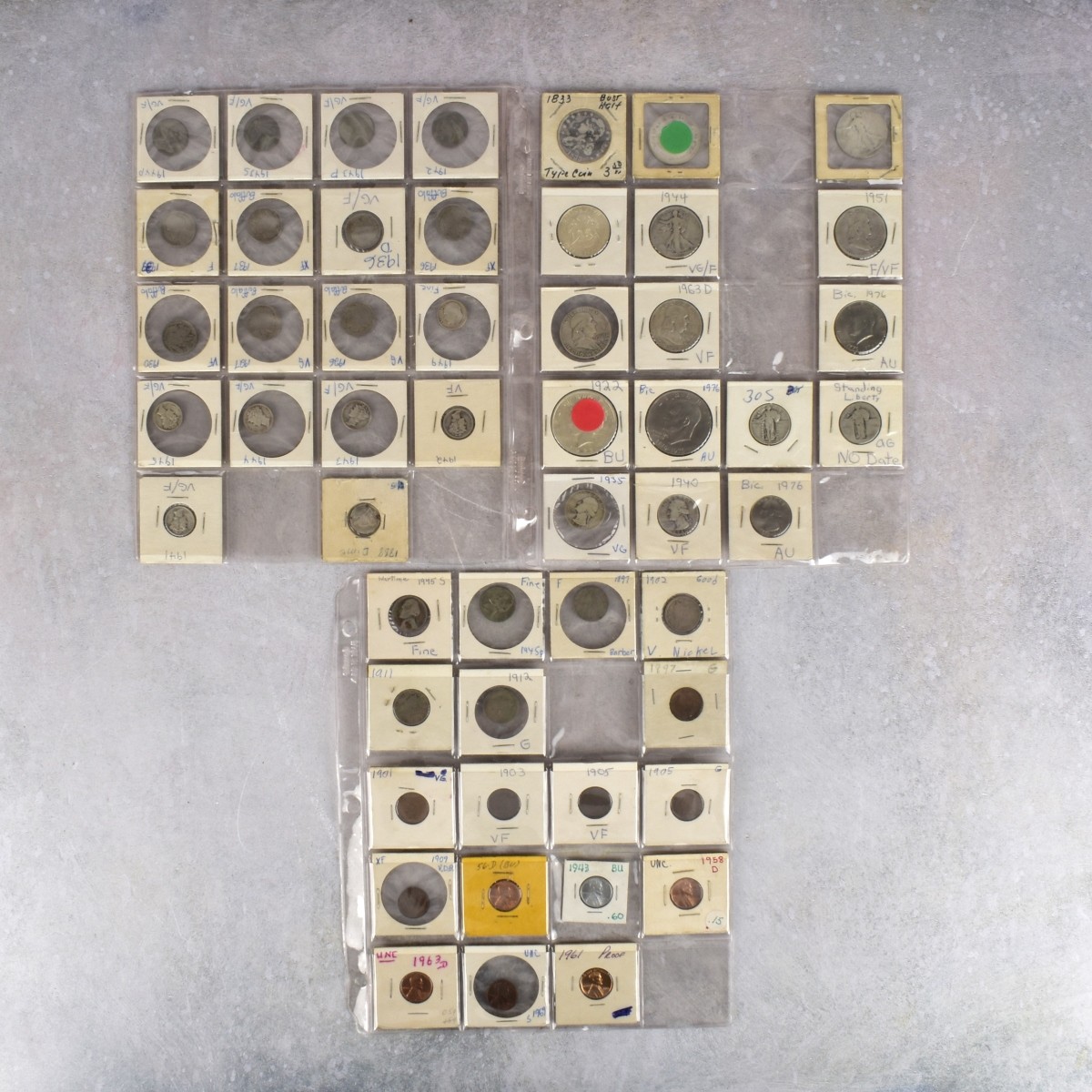 Lot of Various United States Coins.