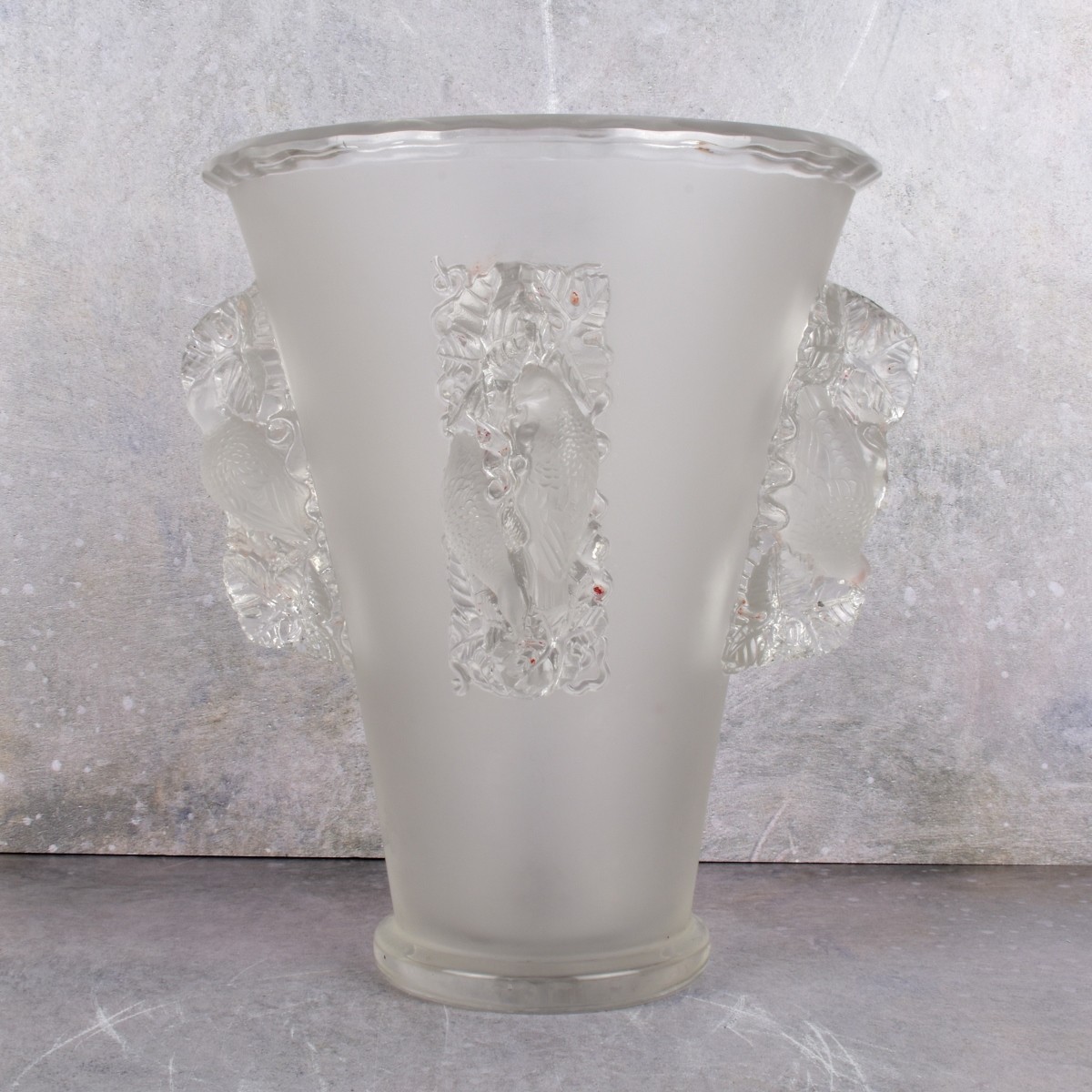 Lalique St. Emilion Bird Vase