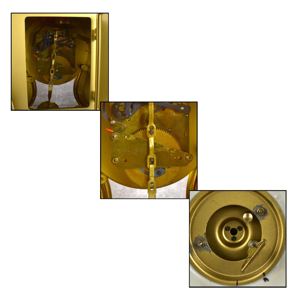 Three Vintage Table Clocks