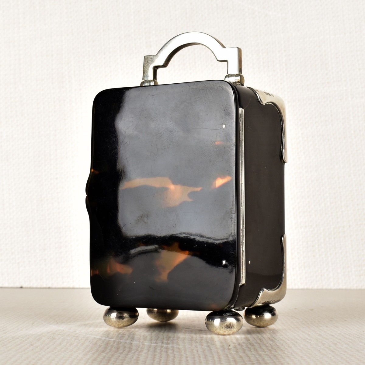 English Tortoise Shell & Sterling Silver Carriage