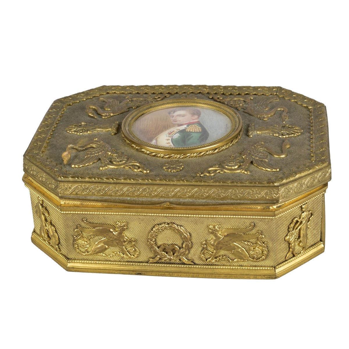 Antique French Empire Style Bonze Box