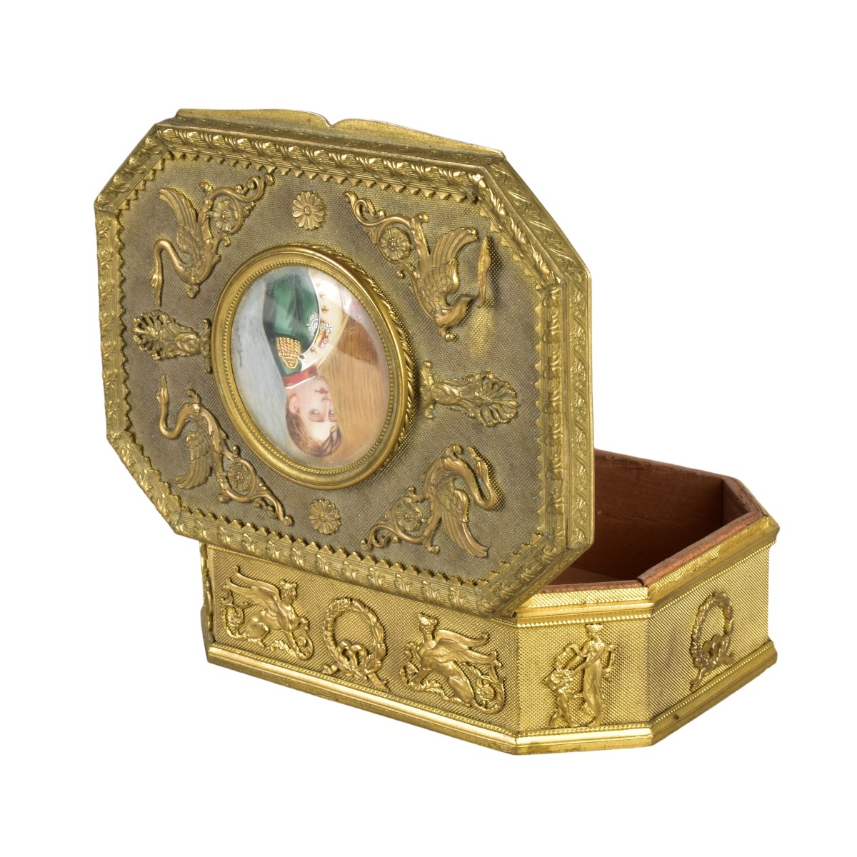 Antique French Empire Style Bonze Box