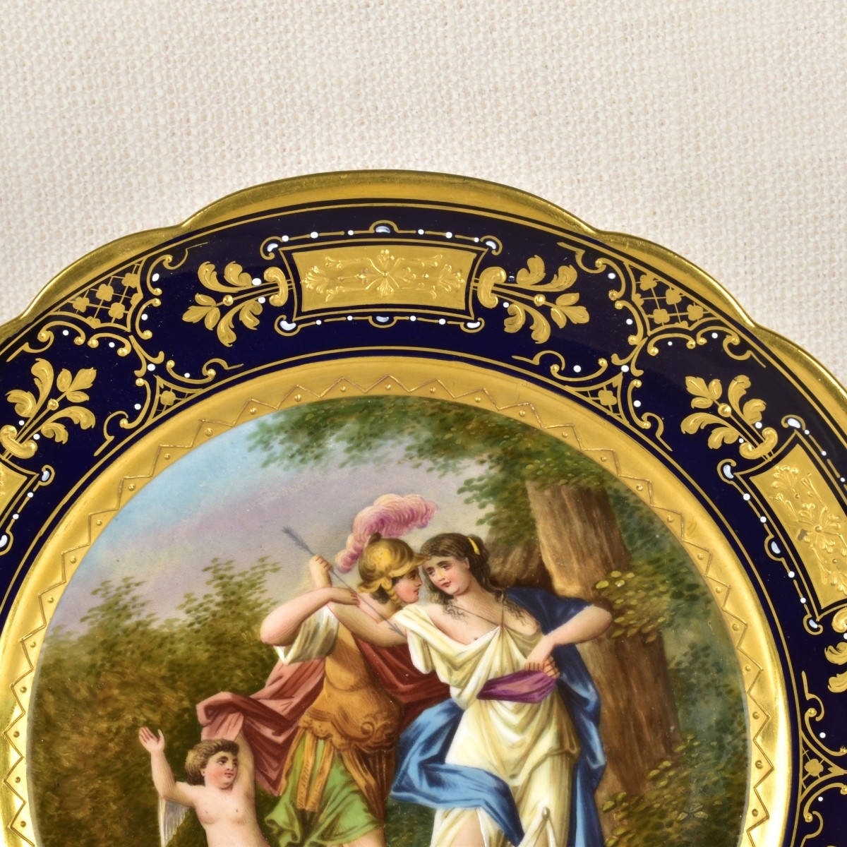 19/20th Century Royal Vienna Porcelain Cabinet Pla