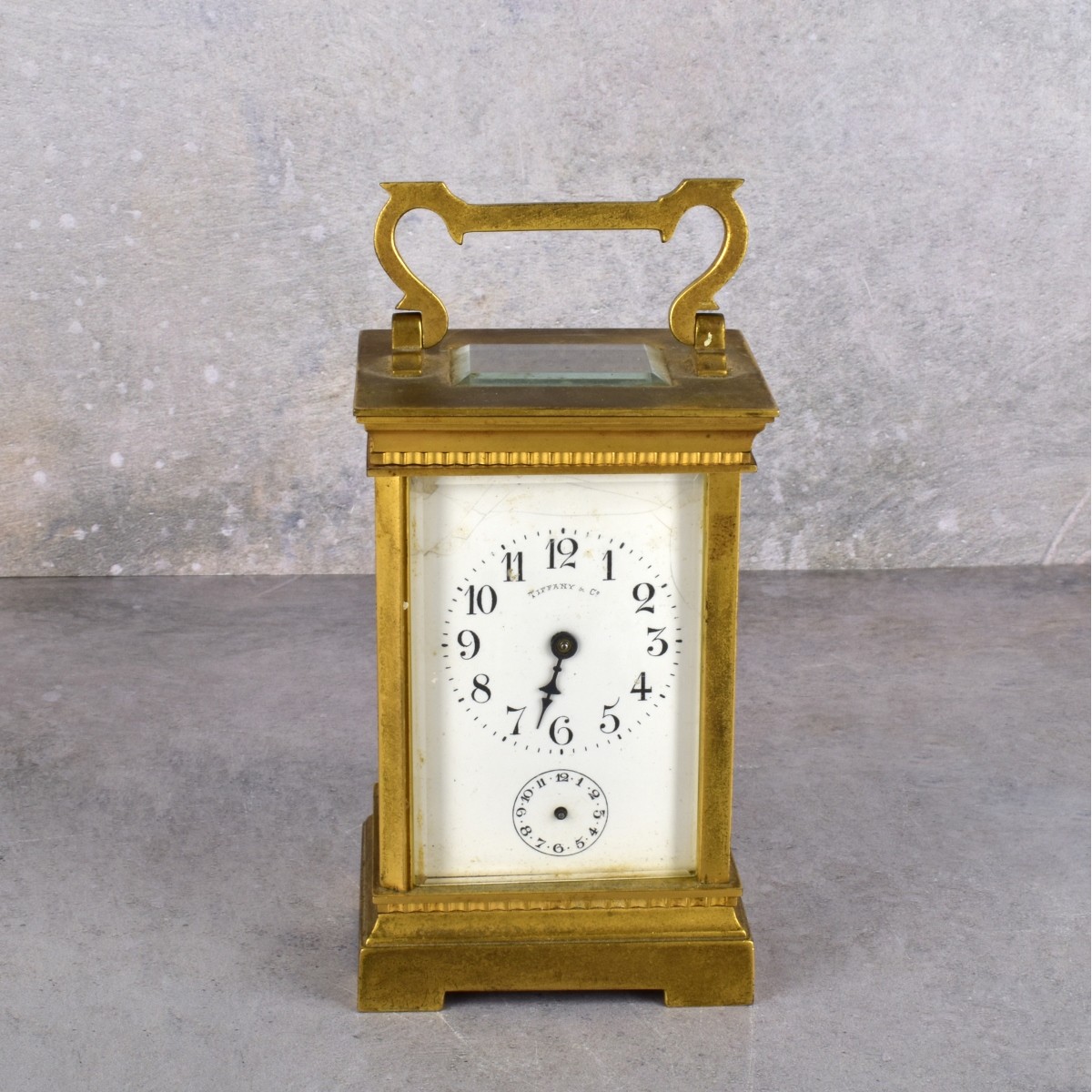 Antique Gilded Carriage Clock for Tiffany & CO.