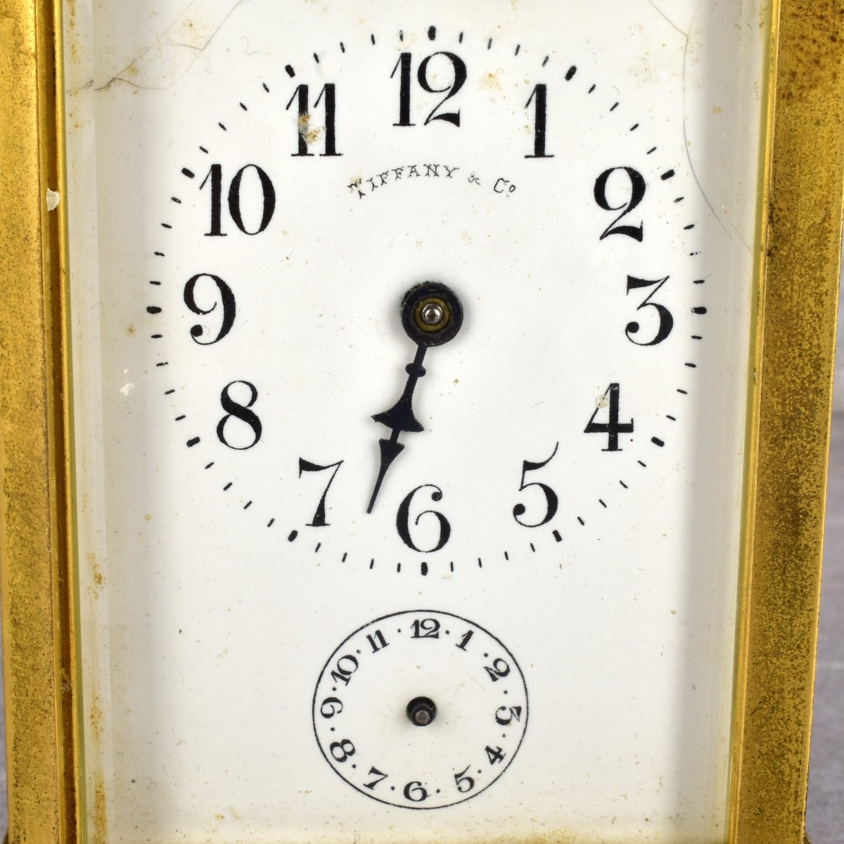 Antique Gilded Carriage Clock for Tiffany & CO.