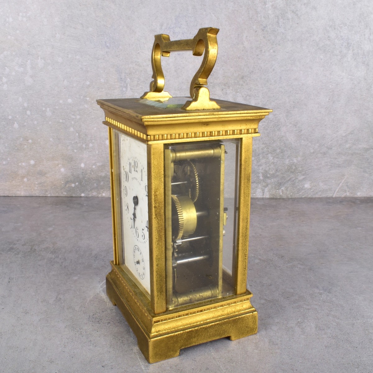 Antique Gilded Carriage Clock for Tiffany & CO.