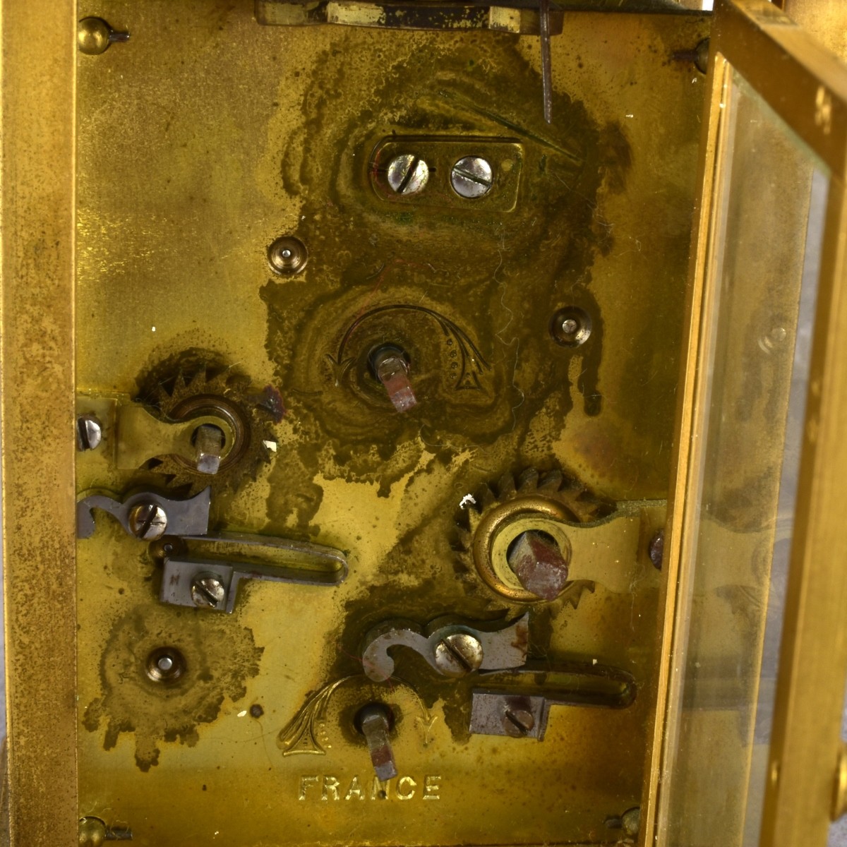 Antique Gilded Carriage Clock for Tiffany & CO.