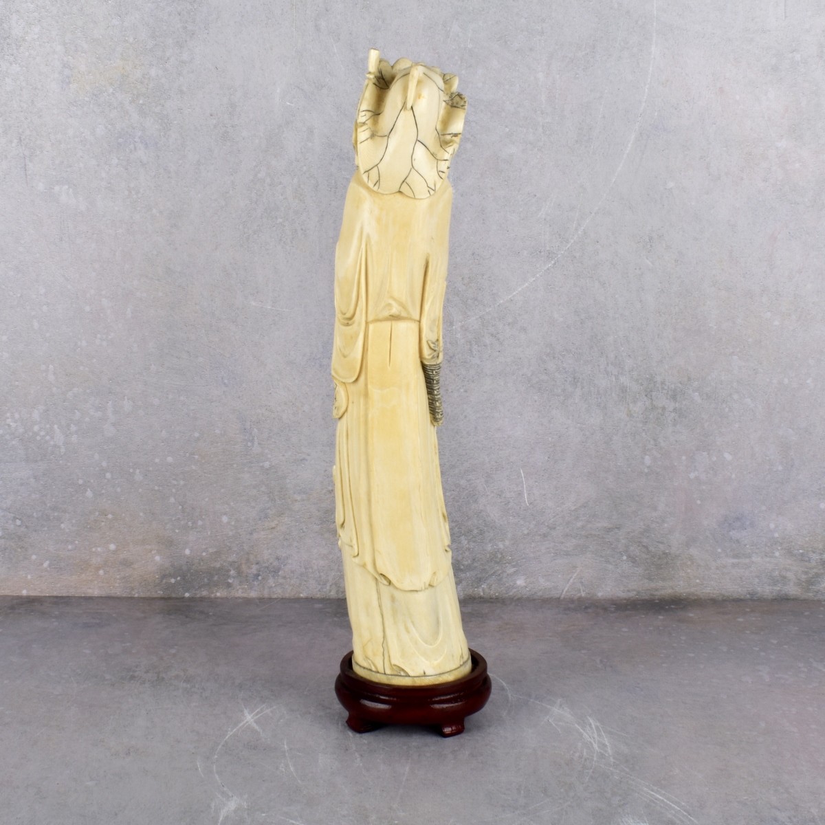 Antique Chinese Carving of a Fisherman