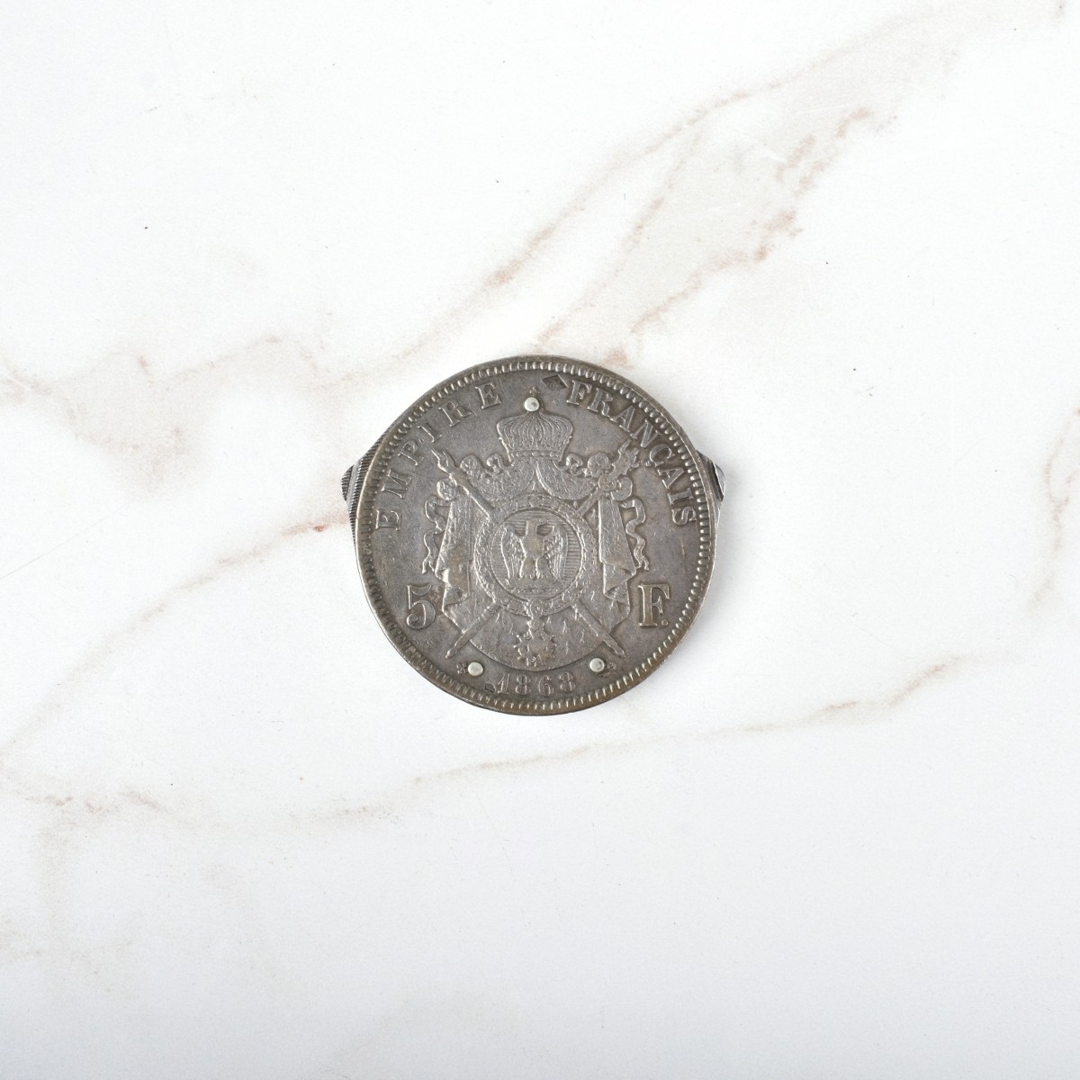 1868 French Napoleon III Coin / Pocketknife