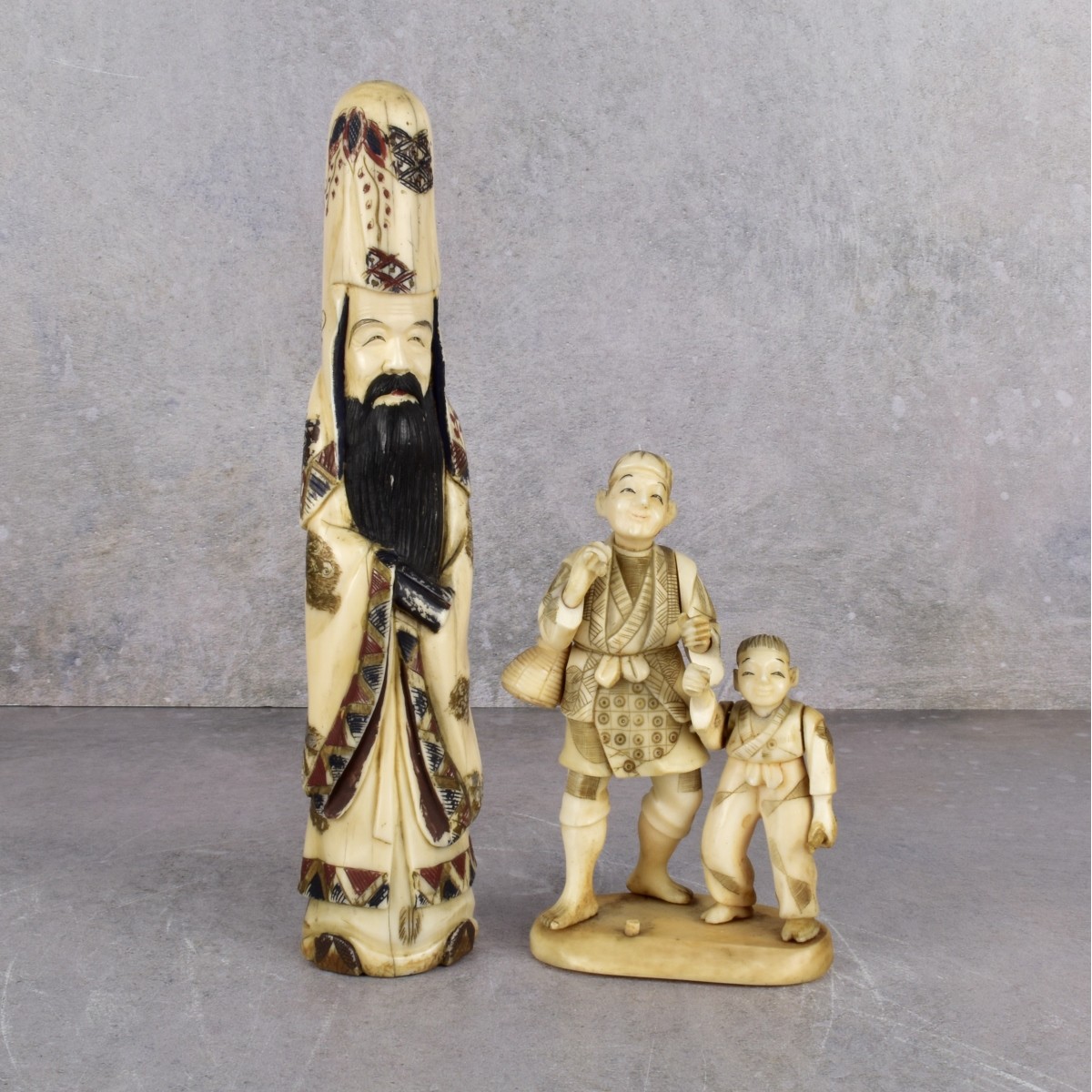 Collection of Antique Asian Carved Pieces