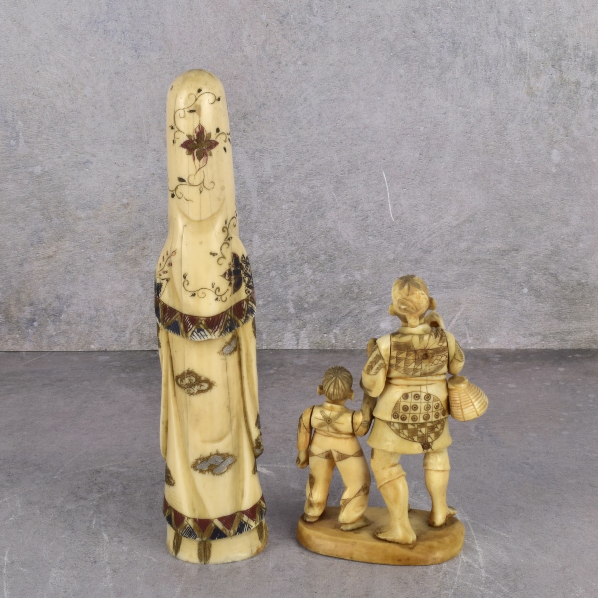 Collection of Antique Asian Carved Pieces